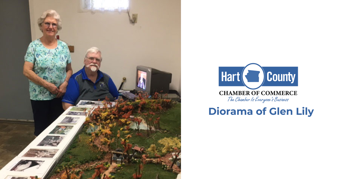Diorama of Glen Lily now on display at the Hart County Chamber of Commerce