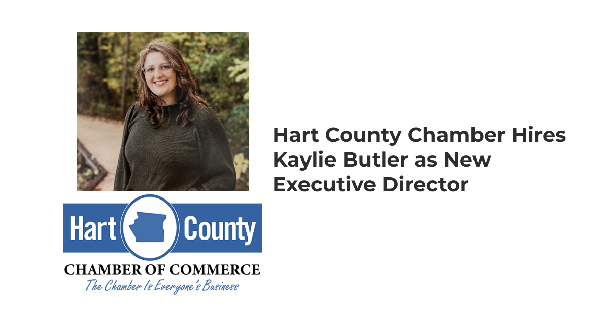 Hart County Chamber Hires Kaylie Butler as New Executive Director